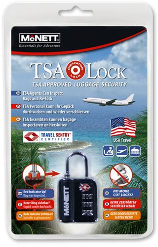 Candado con Indicador de apertura TSA LOCK de McNETT EUROPE - Color Negro