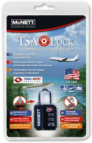 Candado con Indicador de apertura TSA LOCK de McNETT EUROPE - Color Plata