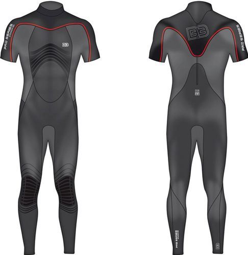 Traje de Neopreno B3 ELASTO Pro Serie Steamer 3/2 - Manga corta - Gama alta de la colección B3 - S/48