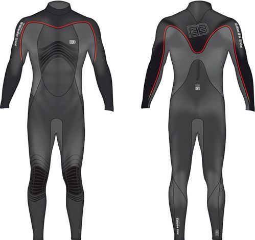 Traje de Neopreno B3 ELASTO Pro Serie integral 4/3 - Manga larga - Gama alta de la colección B3 - XL/54