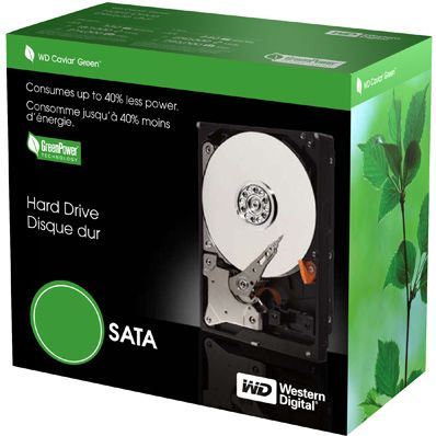 Disco duro interno Western Digital WD Caviar Green - 1 TB - SATA 6 Gb/s - Buffer 64 MB - IntelliPower - 3.5" - Desktop - 2 años de garantía (WD10EZRX)