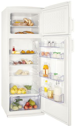 Frigorífico Zanussi ZRT 332 W 171.3x59.5x64.5, Electromecánico, tirador horizontal integrado, Nueva estética interior, A . ¡producto oficial zanussi españa!