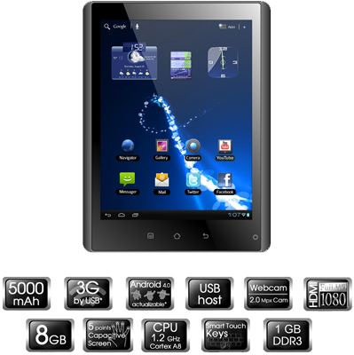 TABLET PC DE 8" CON ANDROID 4.0 WOXTER TABLET PC 85 CXi