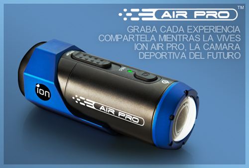 Cámara de vídeo deportiva ION AIR PRO WIFI con el accesorio ION the GO WiFi PODZ