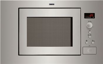 Zanussi ZNC12X Microondas integrable de 17 litros, Display electrónico, 5 niveles de potencia,