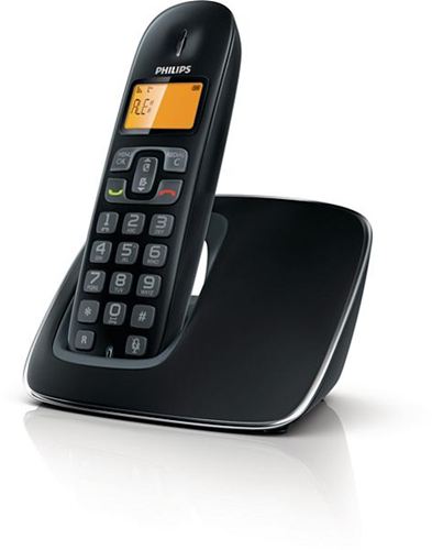 Philips BeNear CD1901B/23 - Teléfono inalámbrico con identificador de llamadas en espera - DECT\GAP - color negro