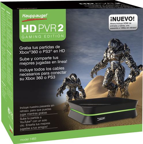 ¡¡ CÓMPRALO GAMERS !! Capturadora Hauppauge HD PVR 2 GAMING EDITION - Graba tus partidas de Xbox® 360 o PS3® en HD, sube y comparte tus mejores jugadas en línea!