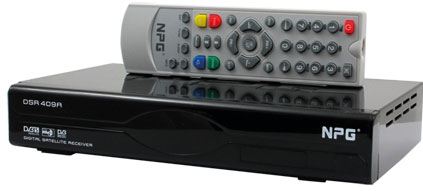Receptor Digital Satélite NPG DSR-409 A TV-DSR409AB - DVB-S (Satélite), TV, HD, DiSEqC, EPG, Radio, Mando, RS-232 ¡¡ 1080i !!
