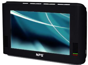 Mini TV LCD 7" TDT Portátil NPG Real PTF700 ACN Mini TV TFT 7" TV-PTF700CN Panorámico 480 x 234, Multimedia, DVB-T (TDT), EPG, Radio, Mando, USB 2.0