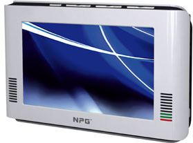 Mini TV LCD / Marco Digital 7" TDT Portátil NPG Real PTF700 ACB Mini TV+Photo Frame 7" TV-PTF700CB Panorámico 480 x 234, Multimedia, DVB-T (TDT), EPG, Radio, Mando, USB 2.0, Batería 2.5h