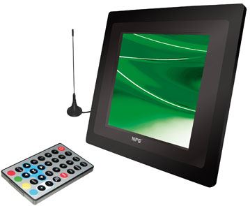 Mini TV LCD / Marco Digital 8" TDT Portátil NPG Real PTF800SD Mini TV+Photo Frame 8" TV-PTF800SD Panorámico 800 x 600, Multimedia, DVB-T (TDT), EPG, Radio, Mando, USB 2.0