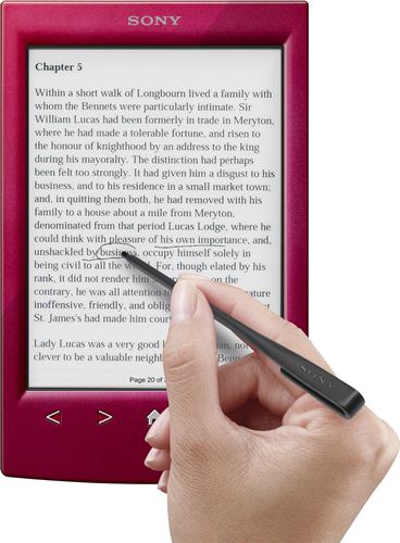 Sony PRST2HRC El lector de eBook más ligero del mundo, en color rojo