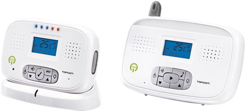Intercomunicador digital Topcom Babytalker-3600 - Vigilabebè - Función de habla al bebé - Nanas - Tecnología DECT - Alcance 300m