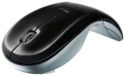 Trust Curve Wireless Foldable Mouse - Elegante ratón inalámbrico de diseño plegable para poder transportarlo en cualquier maletín