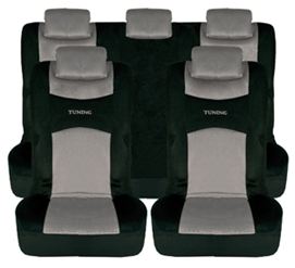 Juego completo de fundas Rejilla de 5 cabezales CS6. Color Gris/Negro BCCORONA