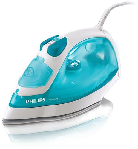 Philips PowerLife GC2910 - Plancha a vapor - SteamGlide placa base - 2000 W