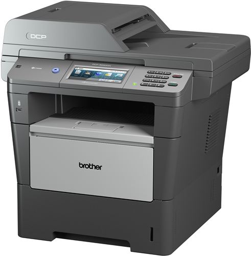 Impresora Brother DCP-8250DN - Pantalla 5" Táctil, Dúplex Multifunción Láser monocromo, ADF, Escáner Plano, 40ppm negro, USB 2.0 ¡¡ CON RED INTEGRADA !!
