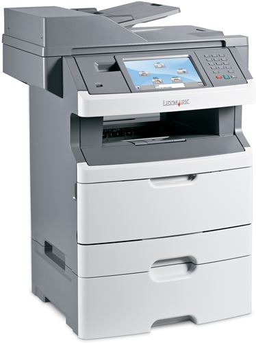 Impresora Lexmark X466dte - Pantalla LCD 7" Tàctil, Dúplex Multifunción Láser monocromo 4 en 1 con Fax en red, ADF, Bandeja adicional 550h, 38ppm negro ¡CON RED INTEGRADA!