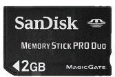 Tarjeta de memoria para cámara Memory Stick PRO Duo™ estándar de SanDisk de 2 GB - Creadas para cámaras digitales Sony®