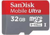 Tarjeta de memoria para teléfonos móviles microSDXC™ SanDisk Ultra® Mobile de 32 GB - Class 10, 30MB/s, microSDHC con lector de tarjetas MobileMateTM Micro