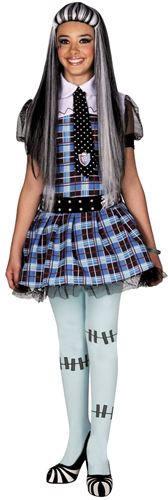Disfraz Frankie Stein Monster High de Josman - Incluye vestido gorguera, falda, percha y bolsa!