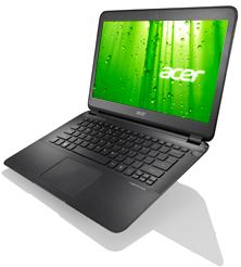 Ultrabook Acer Aspire S5-391-53314G12akk - Core™ i5 3317U / 1.7 GHz - 4 GB RAM - 128 GB SSD - 13.3" - HDMI / Thunderbolt - HD Graphics 4000 - Windows® 7 Home Premium 64 bits - Aluminio