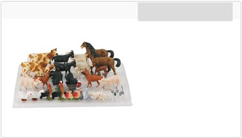 Colección de 30 animales de granja MINILAND