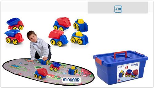 Contenedor de 6 unidades School Set Minimovil Dumpy MINILAND