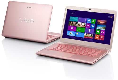 Portátil Sony VAIO SVE14A2X1EP en color rosa con Windows 8 y teclado retroiluminado
