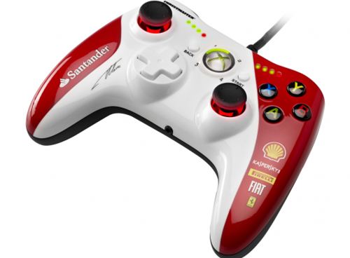 Gamepad Thrustmaster GPX LightBack Ferrari F1 Edition - ¡Gamepad oficial de Xbox 360® con Light Feedback integrado, indicadores de velocidad y Vibration Feedback!