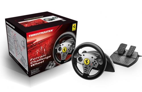 Volante Thrustmaster Ferrari Challenge Racing Wheel PC PS3 - ¡El volante de carreras convencional superventas ahora es aún mejor, con nueva electrónica para PC/PlayStation®3, pedales y más botones!