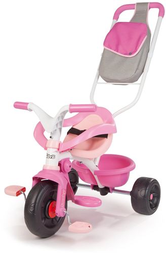 Smoby Triciclo Be Fun Confort Niña - Triciclo evolutivo Niña, a partir de 10 meses, con el cuadro de acero para conseguir una mayor estabilidad!