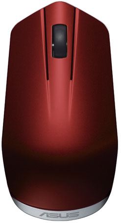 Ratón Asus WT450 - Tecnología óptico inalámbrico - 1200dpi - Rojo y Oro - Una nueva perspectiva de control!