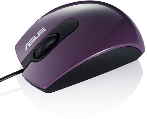 Ratón Asus UT210 - Tecnología óptico - 1000dpi - Morado - Un arcoíris de color!