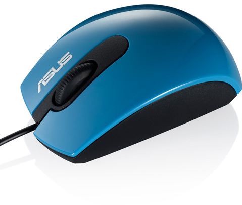 Ratón Asus UT210 - Tecnología óptico - 1000dpi - Azul - Un arcoíris de color!