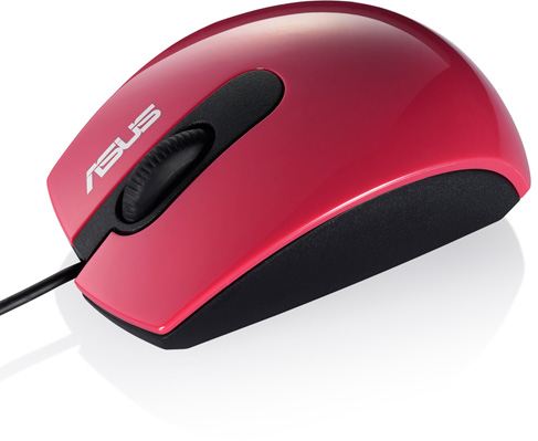 Ratón Asus UT210 - Tecnología óptico - 1000dpi - Rojo - Un arcoíris de color!