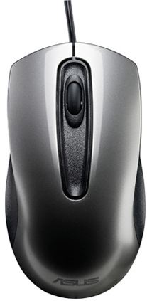 Ratón Asus UT200 - Tecnología óptico - 1000dpi - PC/MAC - Gris - Ergonomía y precisión a partes iguales!
