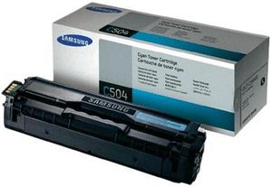 Samsung CLT-C504S/ELS · Samsung CLT-C504S · Cartucho de tóner · 1 x cián · 1800 páginas · para CLP-415N, 415NW, CLX 4195FN, 4195FW, 4195N