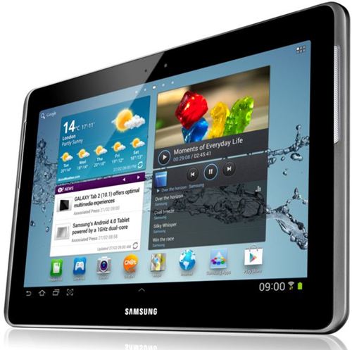 Samsung GT-P5100TSAPHE · Samsung Galaxy Tab 2 (10.1) · Tableta · Android 4.0 · 16 GB · 10.1" TFT (1280 x 800) · cám. posterior + frontal · Ranura microSD · Wi-Fi, Bluetooth · 3G · plateado titanio