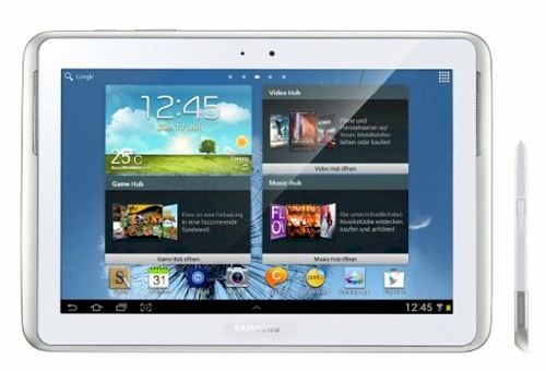 Samsung GT-N8000ZWAPHE · Samsung Galaxy Note 10.1 · Tableta · Android 4.0 · 16 GB · 10.1" TFT (1280 x 800) · cám. posterior + frontal · Host USB · Ranura microSD · Wi-Fi, Bluetooth · 3G · blanco