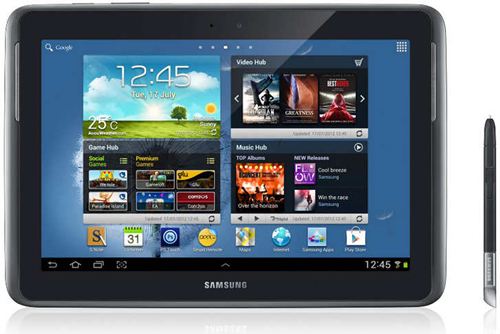Samsung GT-N8010EAAPHE · Samsung Galaxy Note 10.1 WiFi · Tableta · Android 4.0 · 16 GB · 10.1" TFT (1280 x 800) · cám. posterior + frontal · Host USB · Ranura microSD · Wi-Fi, Bluetooth · gris