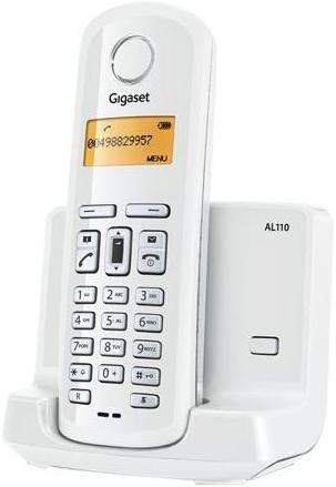 Teléfono inalámbrico Siemens Gigaset AL110 - Blanco - El teléfono inalámbrico de confianza para llamar con sólo conectarlo.