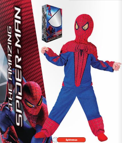 Disfraz Josman The Amazing Spiderman con capucha en caja pequeña