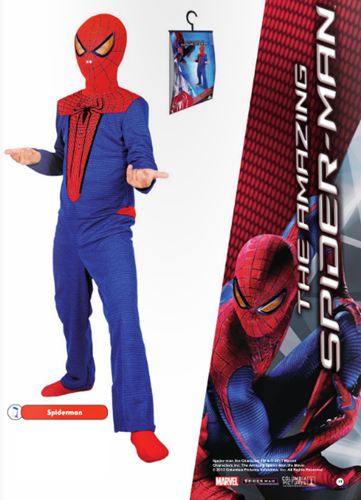 Disfraz Josman The Amazing Spiderman con capucha incluye percha y bolsa