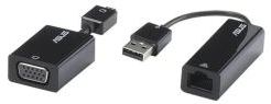 Combo Cable USB a Ethernet / mini VGA a VGA Asus - Kit compacto y ligero para Tabletas TF101 / TF201 / TF300T