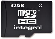 Tarjeta MicroSDHC 32 GB Class 4 - Sin Adaptador - integral™