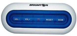 Radio para el baño Brigmton BT-41 · Radio autoscan AM-FM resistente a salpicaduras · Música, noticias y entretenimiento en la ducha