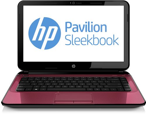Portátil HP Pavilion Sleekbook 15-b009ss (C5R47EA) - Intel® Core i5 (3ª Gen) 3317U / 1.7 GHz · Windows 8 64-bit · 4 GB RAM · 500 GB HDD · 15.6" HD BrightView · NVIDIA GeForce GT 630M - Rojo rubí