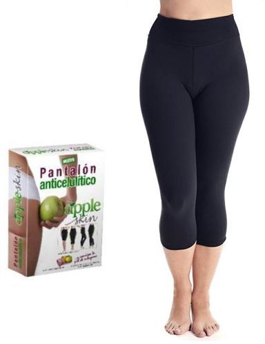 Pantalón anticelulítico adelgazante APPLESKIN · PIRATA POR DEBAJO DE LA RODILLA · Negro · Talla M