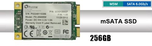 Unidad de estado sólido SSD Plextor PX-256M5M - 256GB SSD mSATA - 6 Gb/s - JEDEC MO-300 - 512 MB DDR3 - 540/430MBPS - AES 256